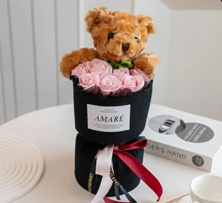 Set de Oso y Rosas Eternas