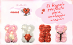 Oso de Rosas Eternas con Luces LED
