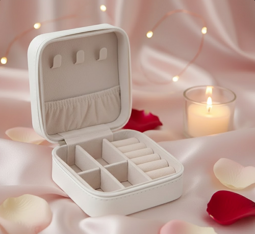 Joyero para mujer, organizador de viaje pequeño